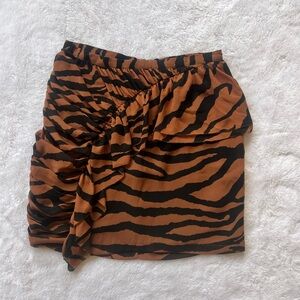 AllSaints Leopard Skirt with Ruffle! Very 90s Vibe! Size US 4 (UK8, EU 36)